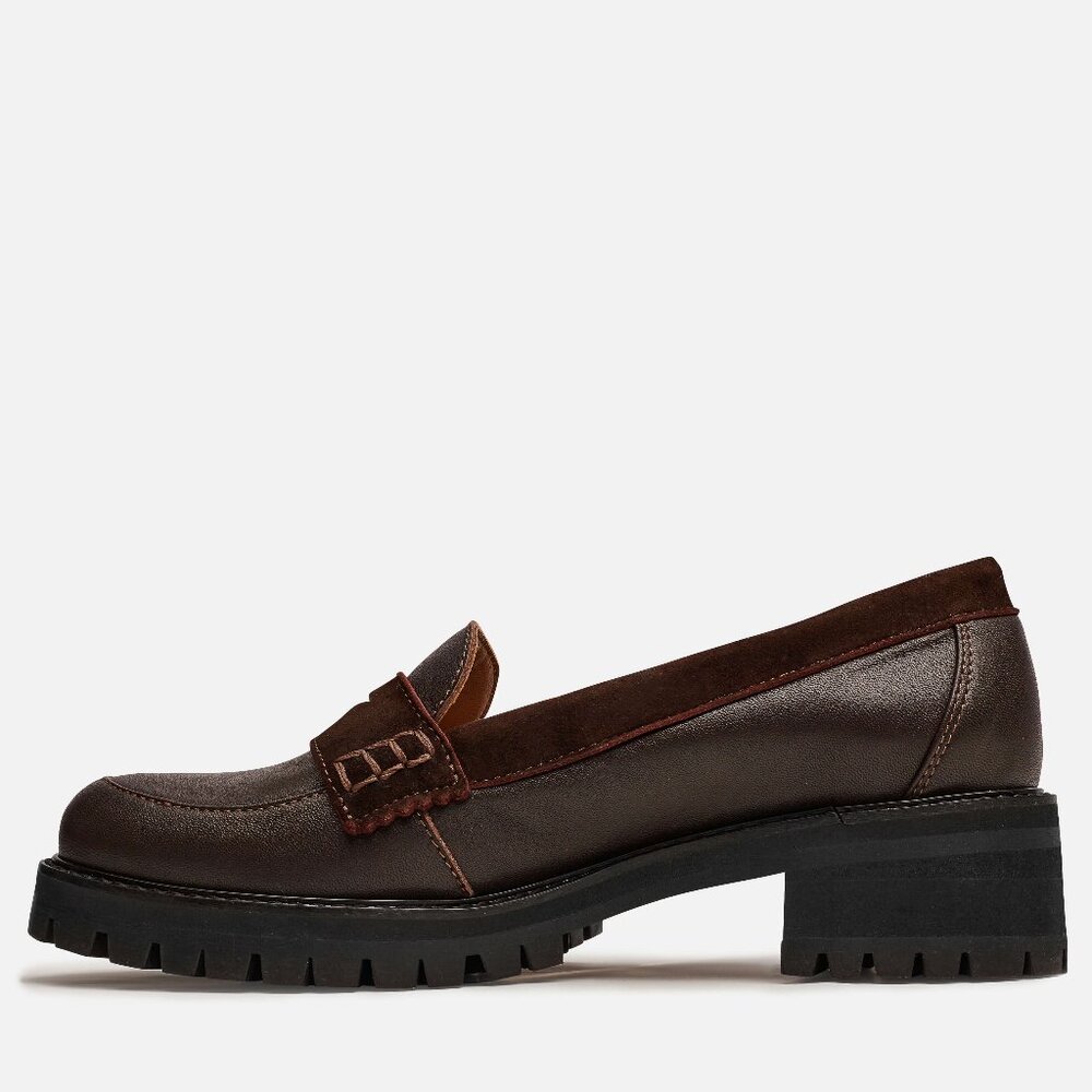 Elegant Brown Leather Loafers - Picture 4 of 4